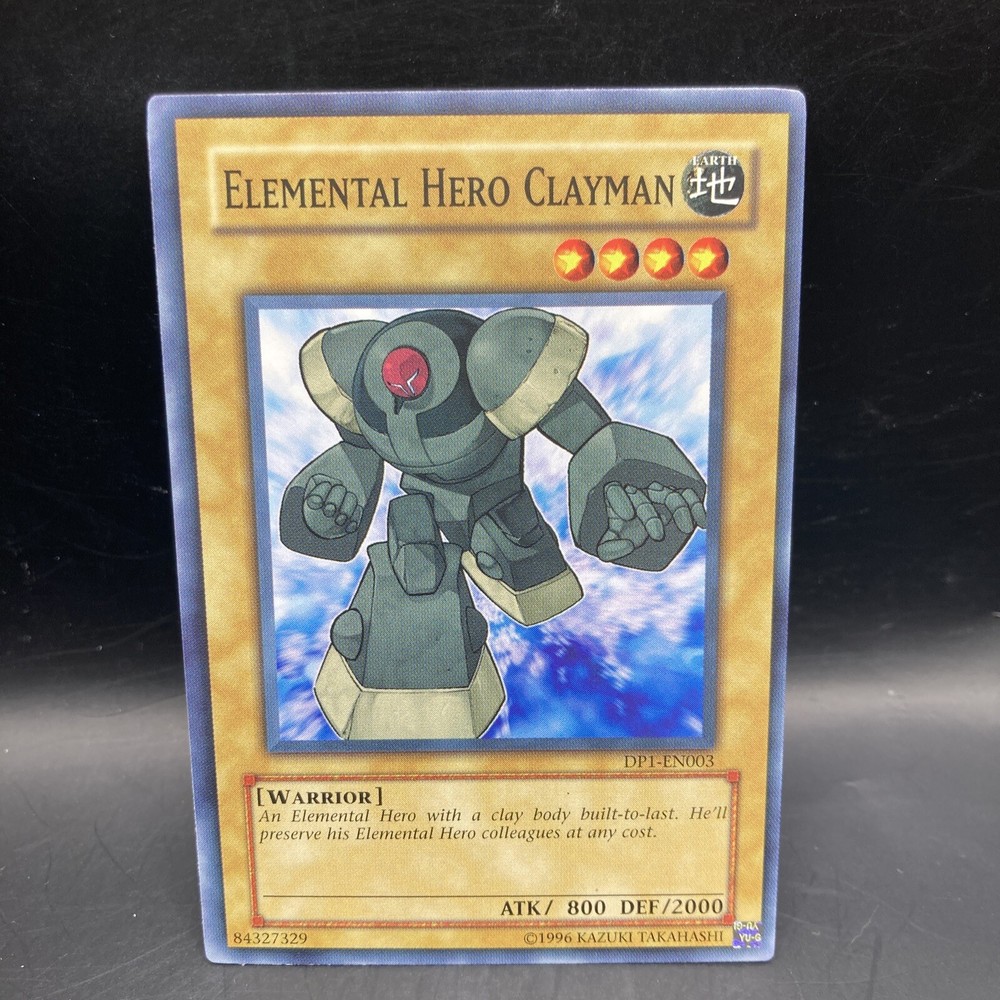 Elemental Hero Clayman Jaden Yuki DP1-EN003 Unlimited Edition Yu-Gi-Oh TCG Card