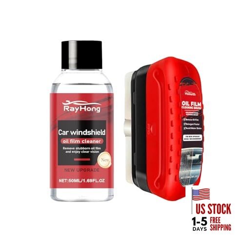 Car Oil Film Cleaner & Windshield Rain Fog Repellent - 5 Ounce (Pack of 1)