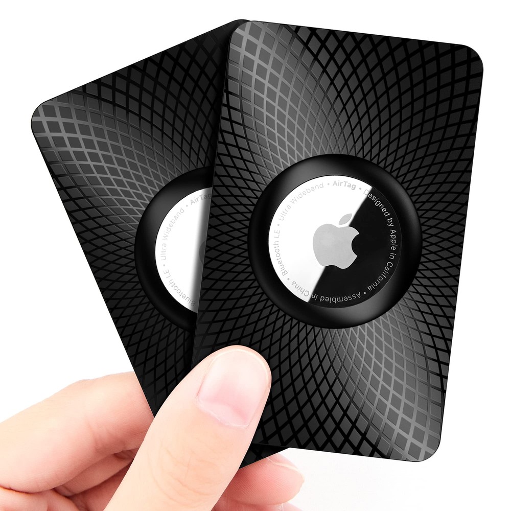 GOCII Ultra Thin Airtag Wallet Holder 2 Pack for Apple AirTag Card Case