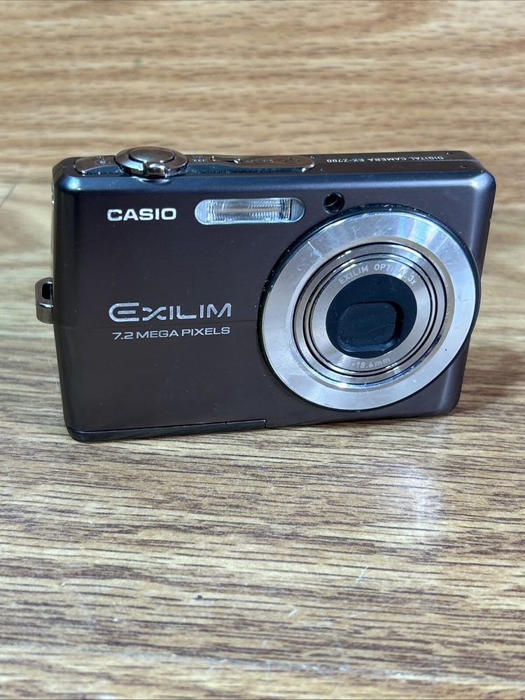 Casio EXILIM EX-Z700 7.2MP Gray Digital Camera Tested and Fully Functional