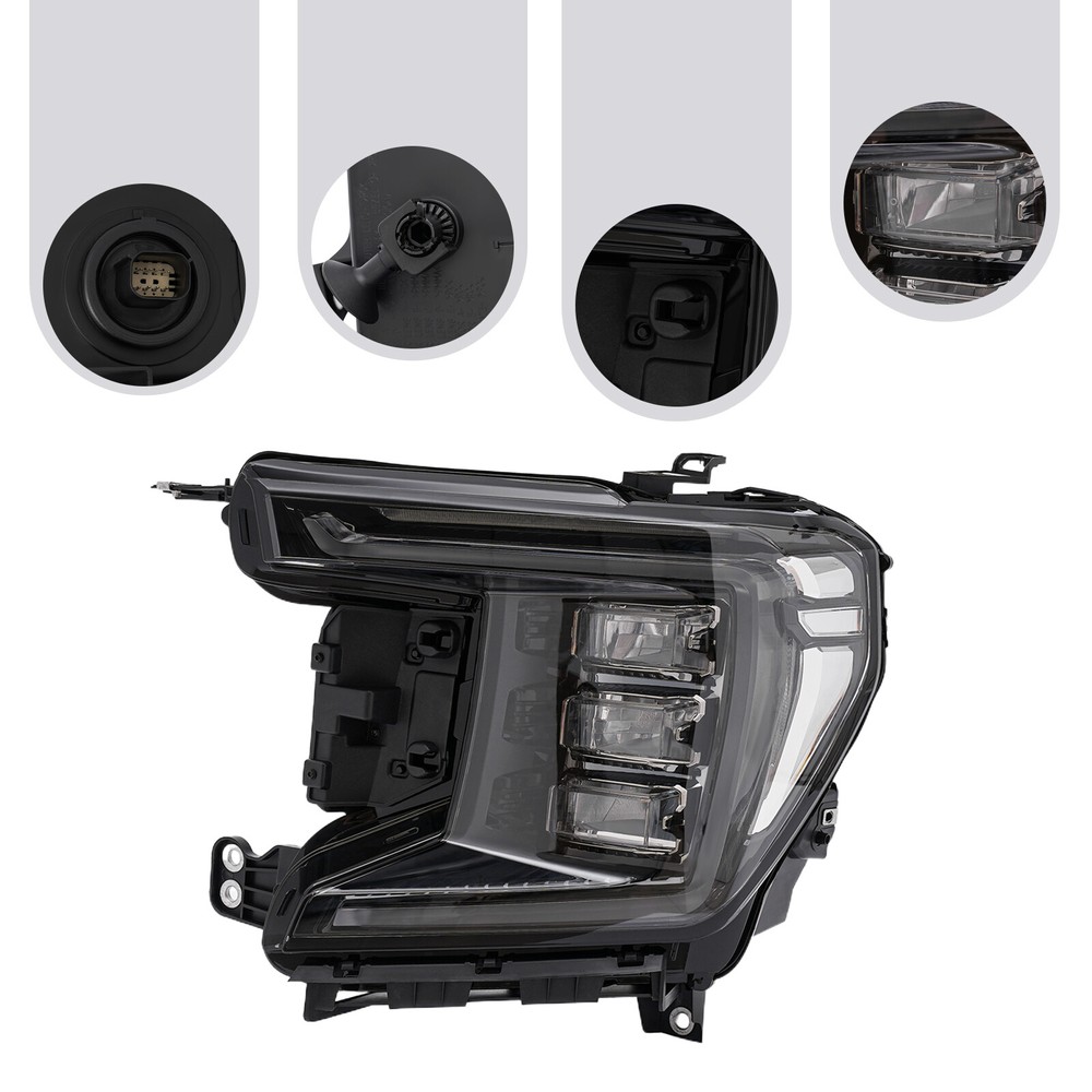 LED Headlight Left Headlamp Driver Side Fits 2021 22 2023 GMC Yukon (XL) SLE SLT