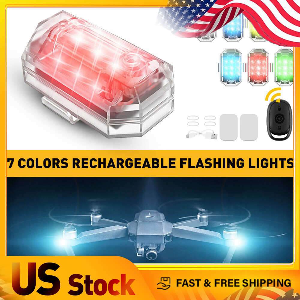 Brightness High Wireless LED Light Strobe 7 Colors Rechargeable Flashing Lights