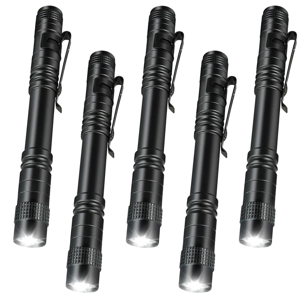 Mini LED Handheld Pen Flashlight with Clip, Compact Pocket Torch Light