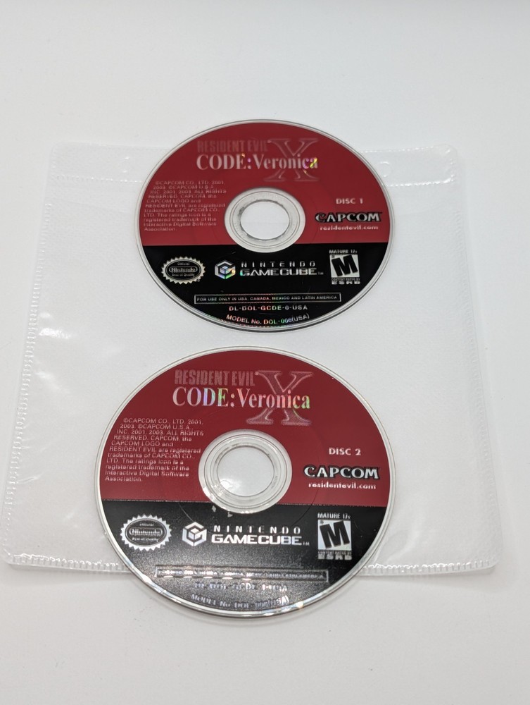 Resident Evil - Code Veronica X Nintendo GameCube GC - Discs Only Tested
