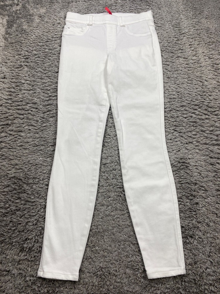 Spanx Women's Small White Skinny Ankle Stretch Shaping Leggings
