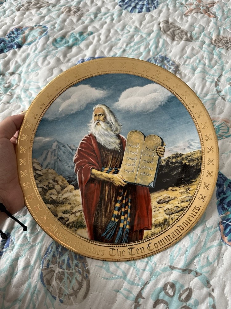 The Ten Commandments Plate Collection A limited edition by Mary Mayo with 24kt