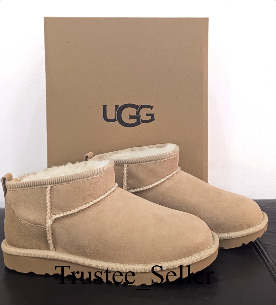 New in Box 100% Authentic UGG Brand Kids Classic Ultra Mini Boots Sand