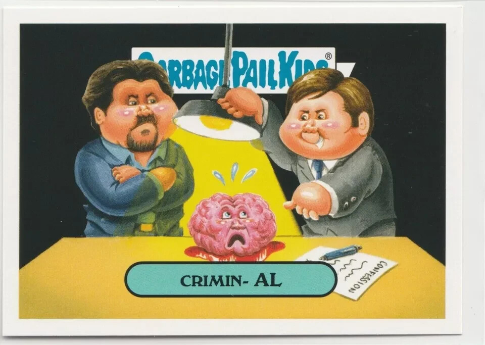 Crimin-Al #6a Garbage Pail Kids GPK 2016 Prime Slime Trashy TV Trading Card