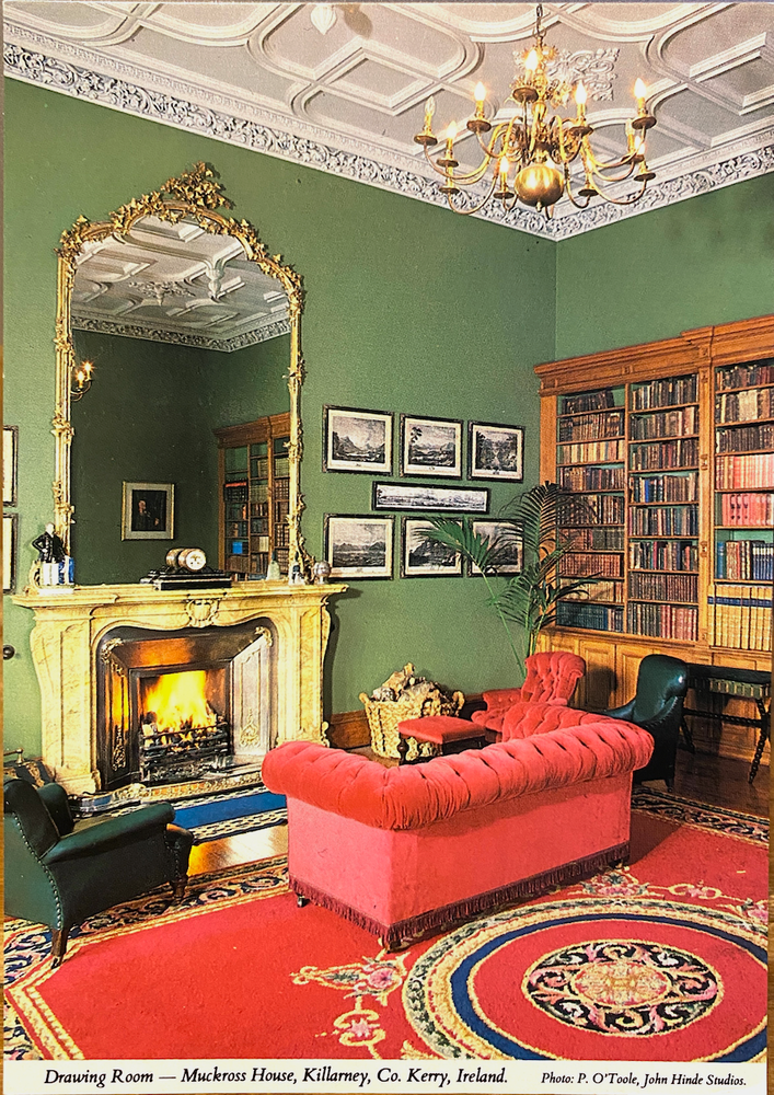 Irish PC Drawing Room MUCKROSS HOUSE Interior Killarney Ireland Hinde 2/1916
