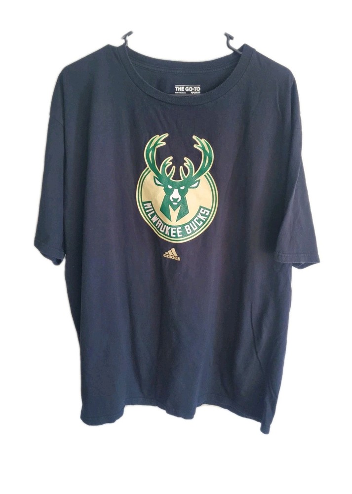 Adidas Milwaukee Bucks T Shirt Men's 2XL black