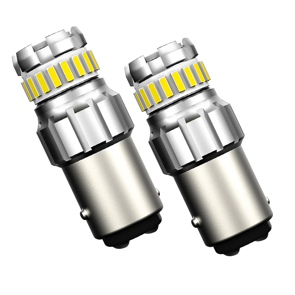 2x 1157 LED Car Brake Stop Reverse Parking Turn Signal Light Bulbs 6500K White M