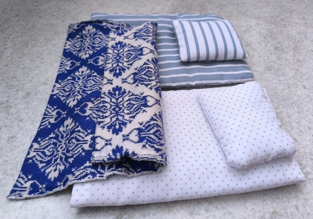 Handmade bedding for doll bed, doll house