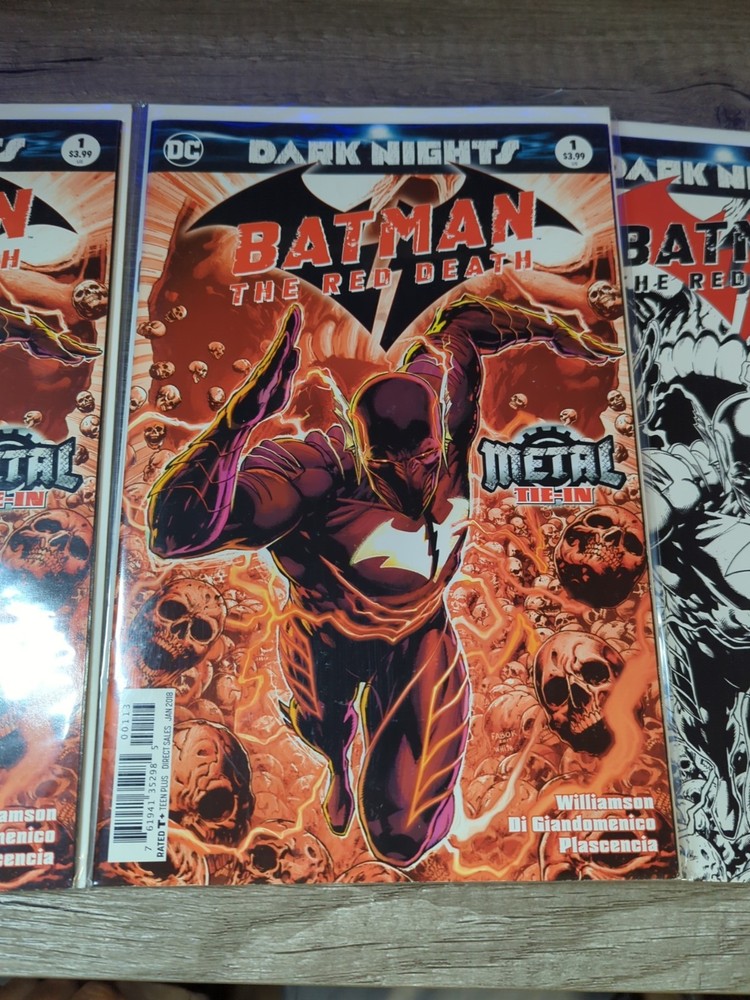 Batman: The Red Death #1 3rd Print(3)4th(1),Flash #33 Lot