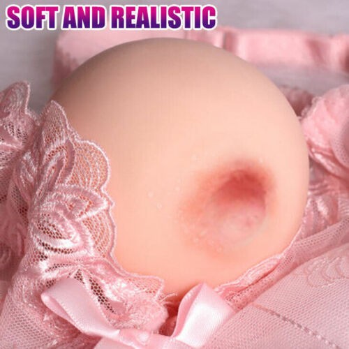 Realistic Male Masturbator with C-Cup Fake Breasts and Big Boobs