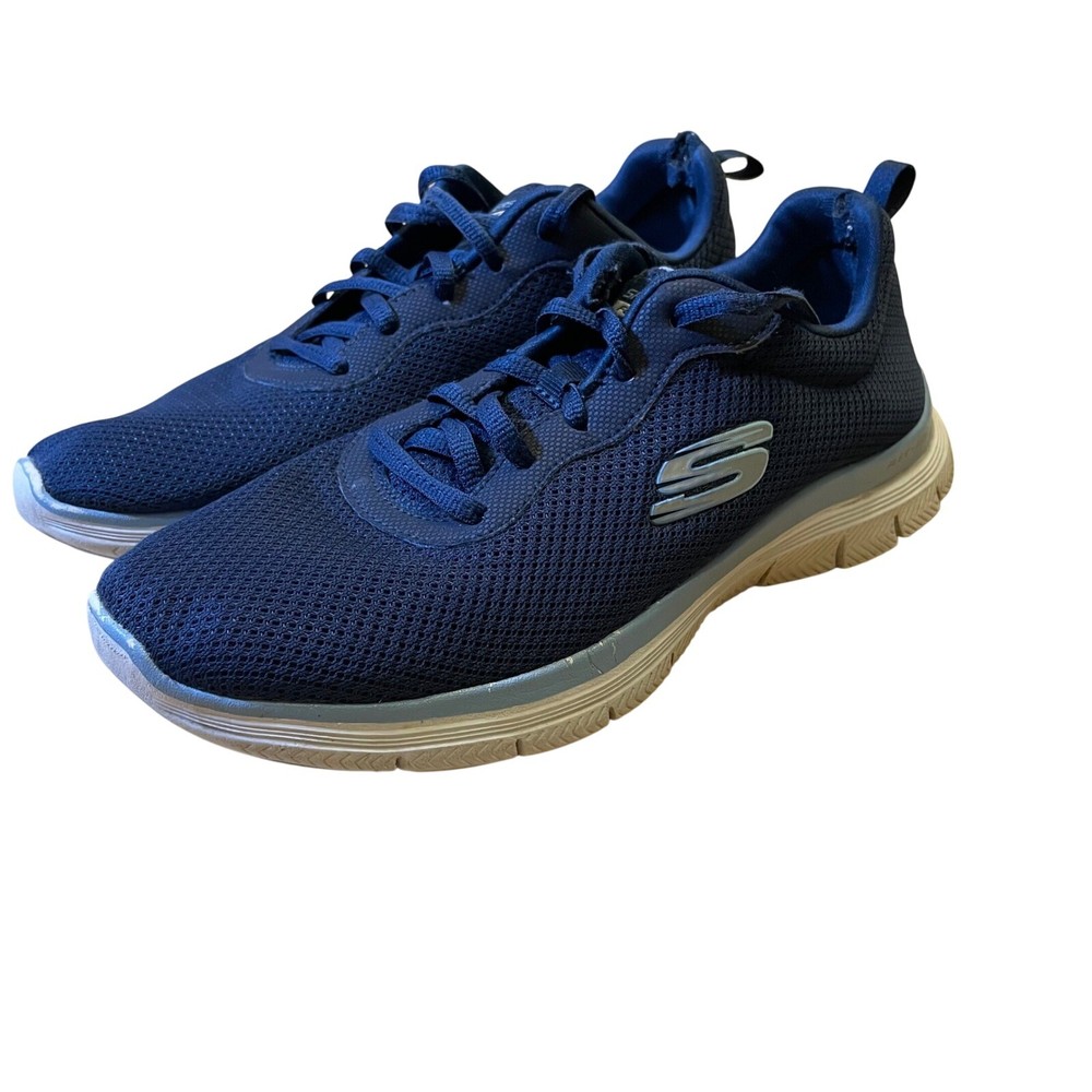 Skechers Flex-Lite Sneakers Women's Size 8 Navy Blue Walking Shoes Comfort