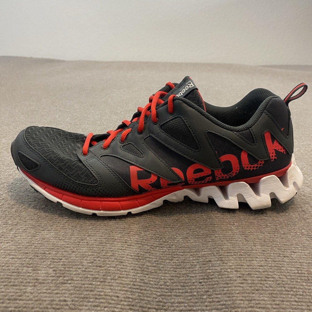 Reebok ZigTech Shoes Men's Size 13 Black Red Running Sneakers Crossfit