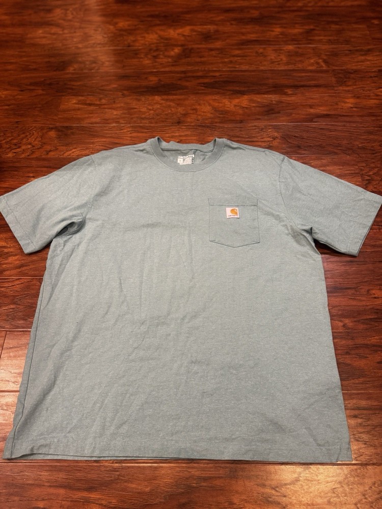 Carhartt Gray Loose Fit Pocket Short Sleeve T-Shirt Men's XL