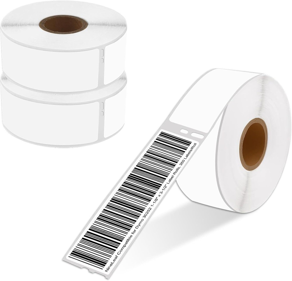 DYMO 350 Address Labels 30252 3-Roll Pack 1-1/8 x 3-1/2 for LabelWriters