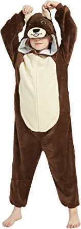 BEVITA Bear Costume Kids Animal Bodysuit Girls Pajamas One Piece Halloween