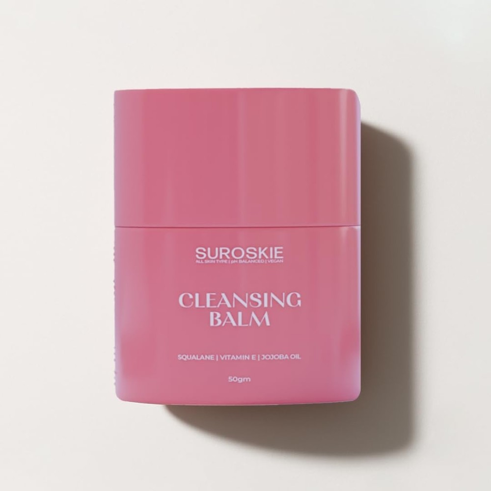 Suroskie Cleansing Balm For Face 50Gm ,2 In 1 Makeup Remover & Cleanser