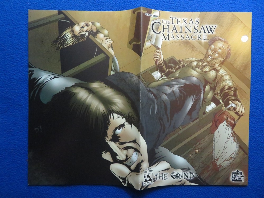 TEXAS CHAINSAW MASSACRE THE GRIND #2 WRAP VARIANT  AVATAR PRESS