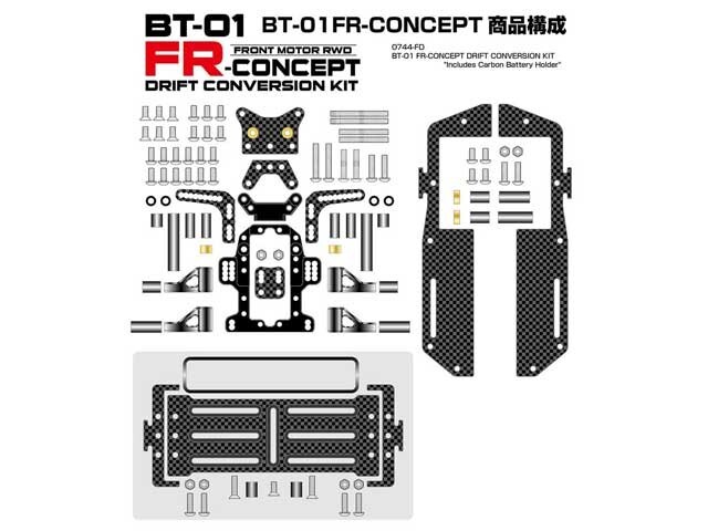 WRAP-UP NEXT 0744-FD BT-01 FR-CONCEPT Drift Conversion Kit with Battery Holder
