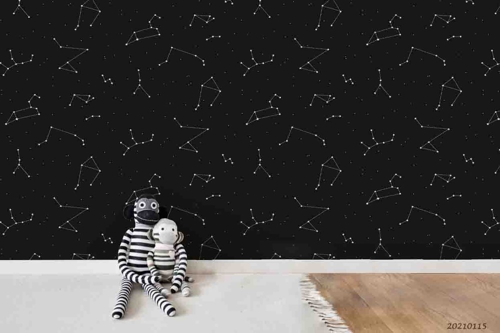 3D Space Constellation Pattern Wall Murals Wallpaper Murals Wall Sticker