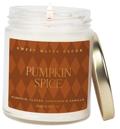 Candle - Fall Candles with Pumpkin, Clover, Cinnamon & Vanilla Pumpkin Spice