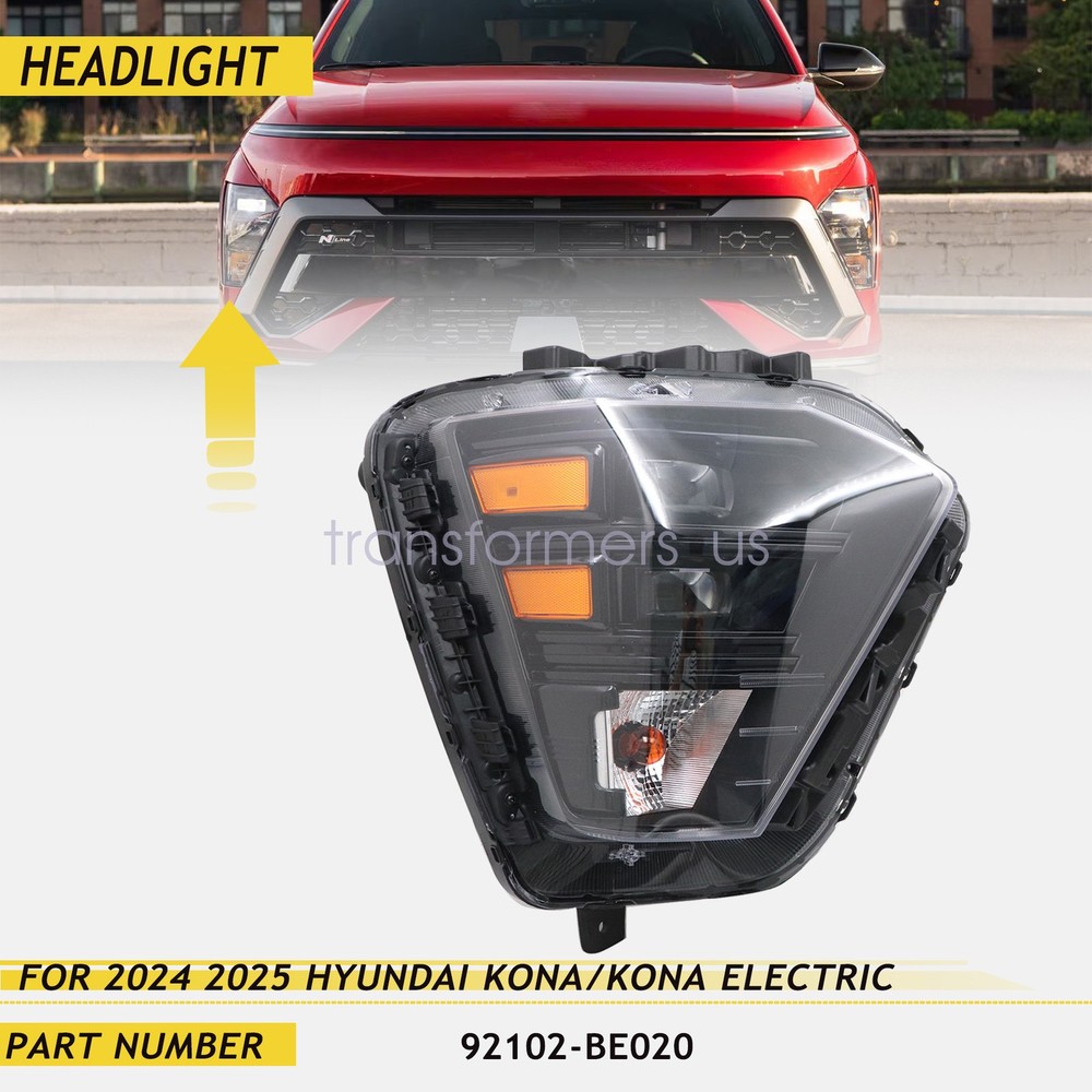 For 2024-2025 Hyundai Kona/Kona Electric LED Headlight Assembly Right Side