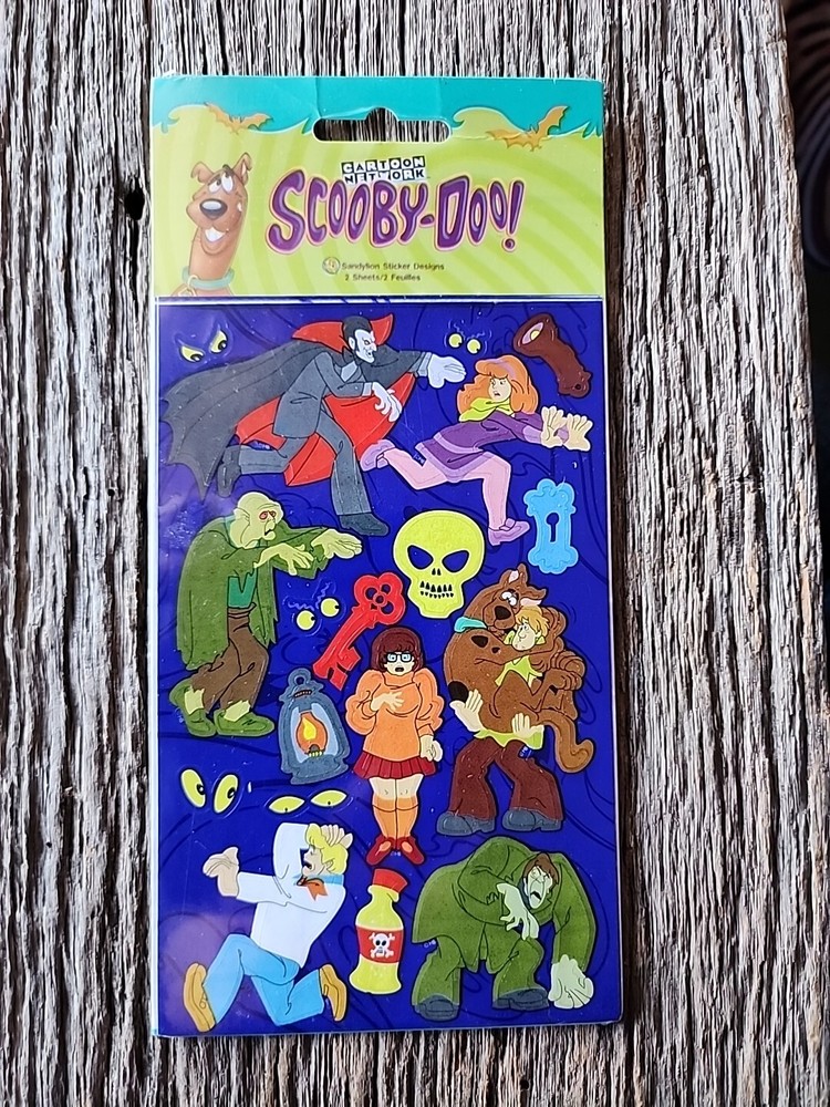 Scooby Doo Vintage Stickers 1998 Cartoon Network Sandylion Stickers 2 Sheets New