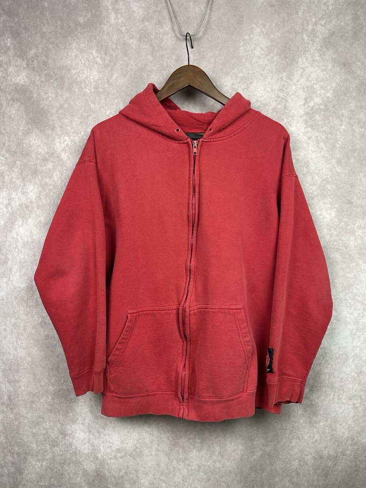 Vintage Y2K West Coast Choppers Jesse James Patch Faded Distressed Hoodie Sz L