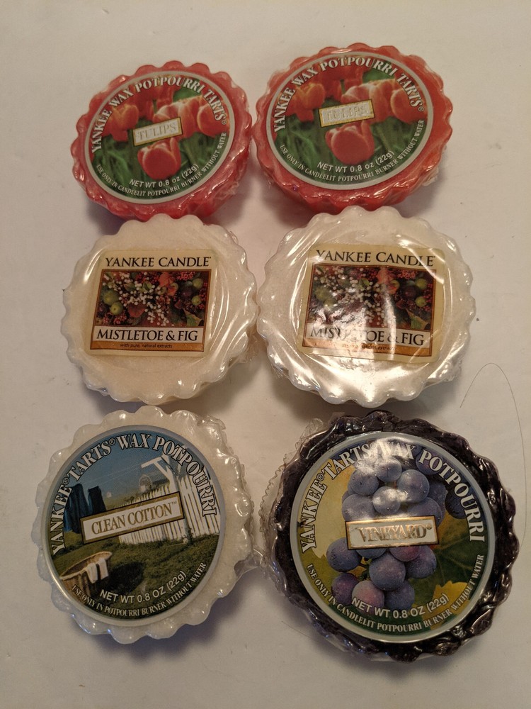 Yankee Candle USA-Made Wax Tart Potpourri 6-Pack with 8-Hour Fragrance