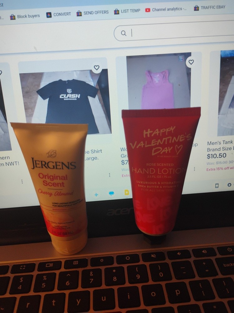 Lot Travel Sizes My Beauty Spot Rose Hand Lotion & Jerens Cherry Lotion NEW!