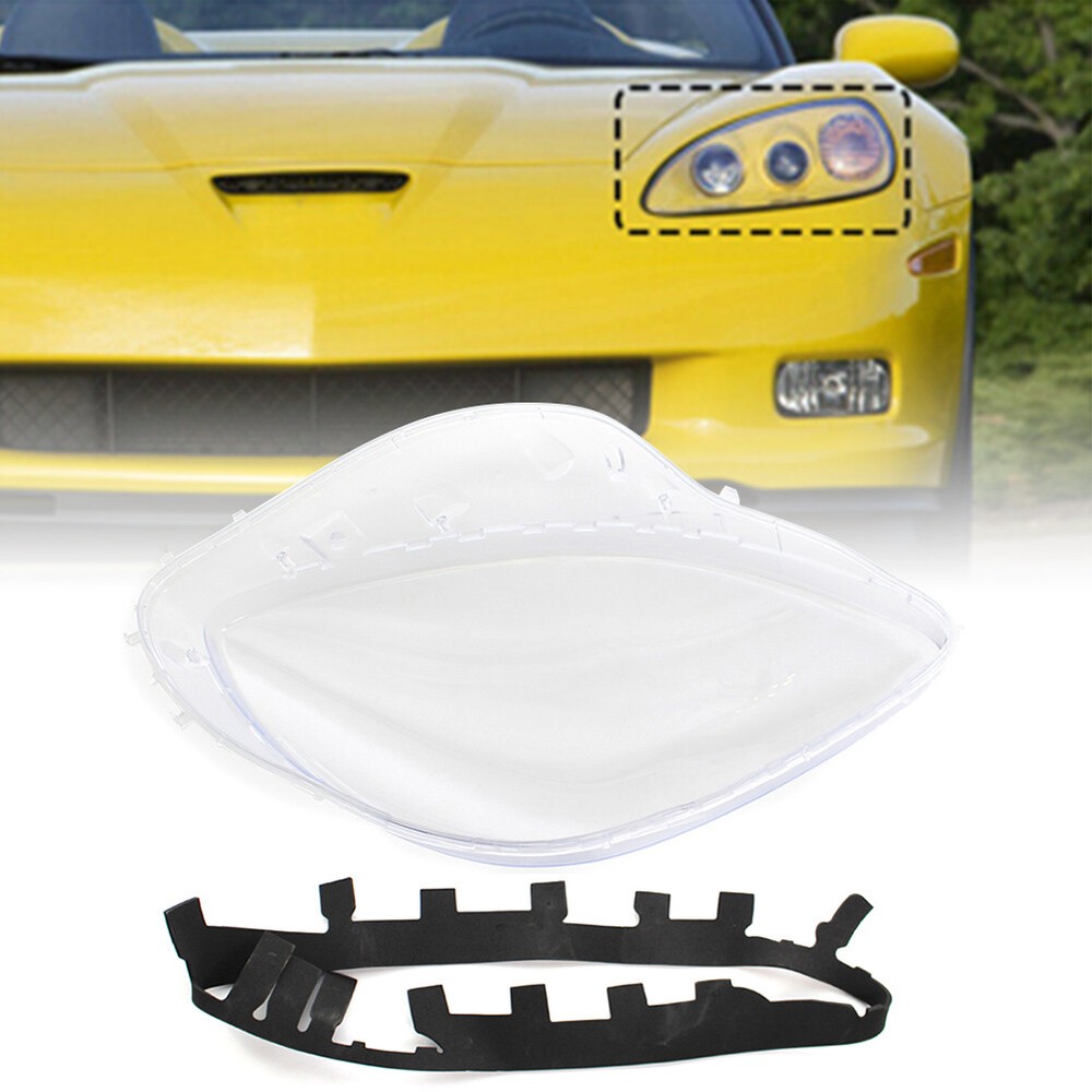 1*Clear Headlight Lens head light Cover for Chevrolet Corvette C6 2005-2013 Left
