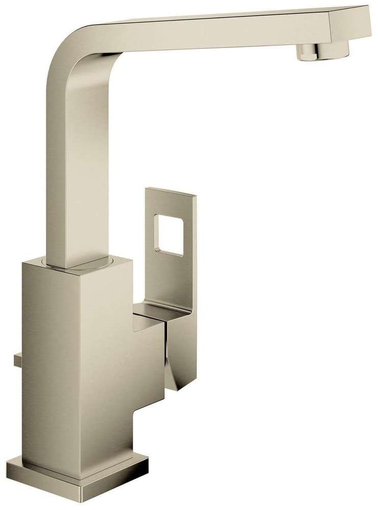 Grohe 23 184 A Eurocube 1.2 GPM 1 Hole Bathroom Faucet - Nickel