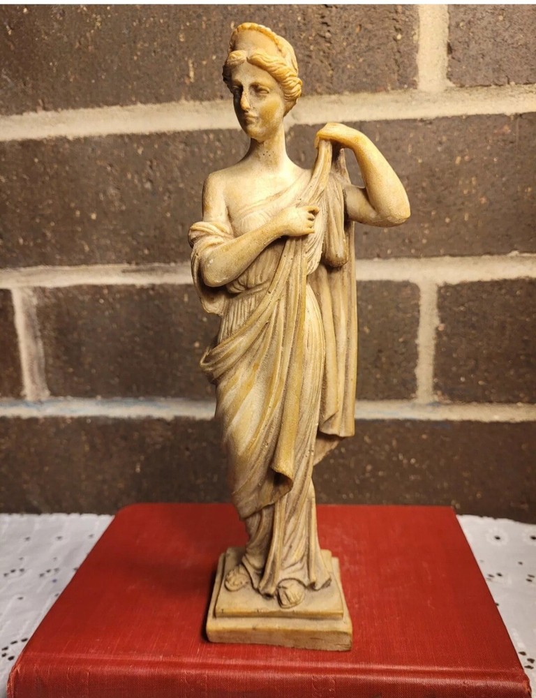 Vintage Resin Greek Goddess Sculpture 9.5