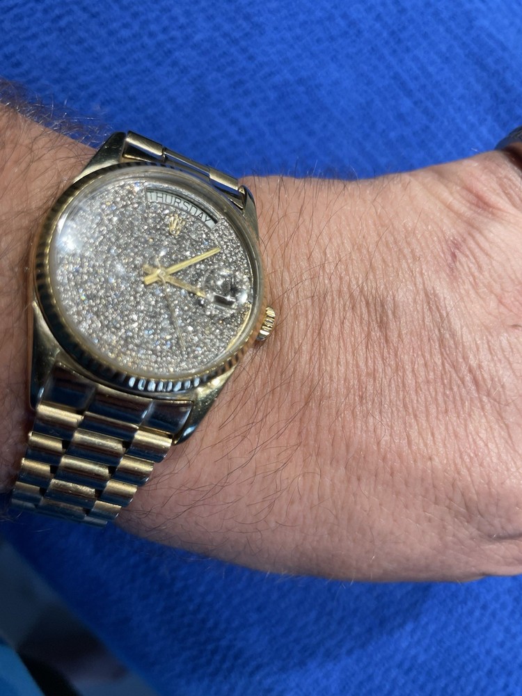 14k Gold Geneva Luxury Watch for Men and Women