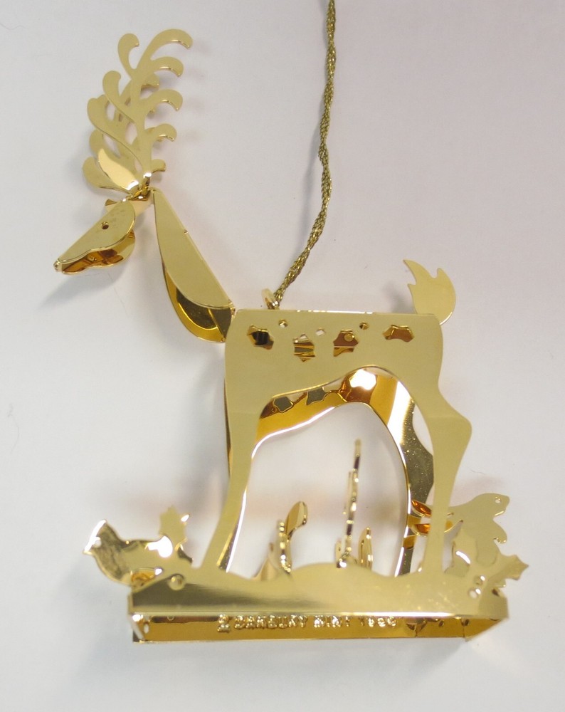 Reindeer Christmas Danbury Mint 1986 Ornament Buck Deer Woodland Creatures Vtg