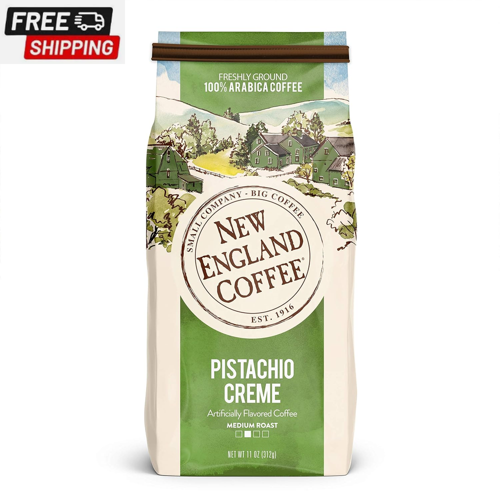 Pistachio Crème Medium Roast Ground Coffee, 11Oz Bag (Pack of 1)