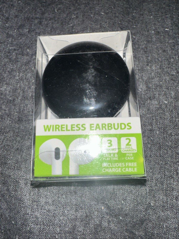 Black Wireless Bluetooth Earbuds with Crystal Clear Sound