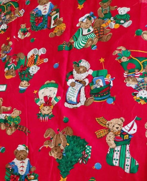 Vintage Christmas Teddy Bears VIP Collection by Cranston Print Works