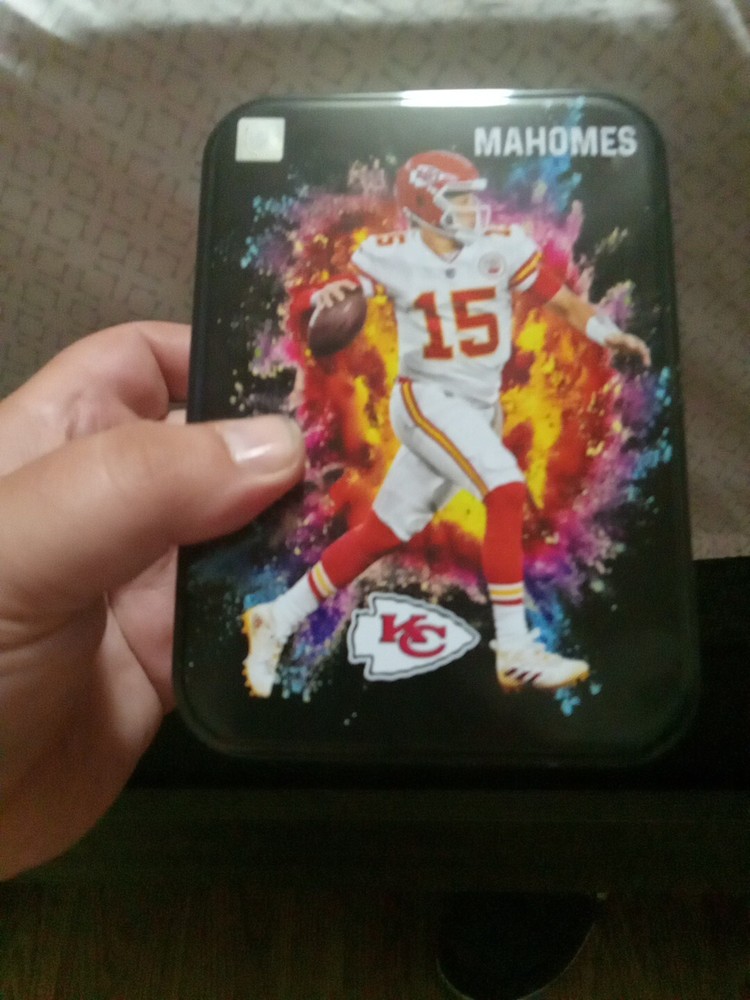 Empty NFL Collectors Prizm Tin PATRICK MAHOMES Kansas City Chiefs - Random Cards