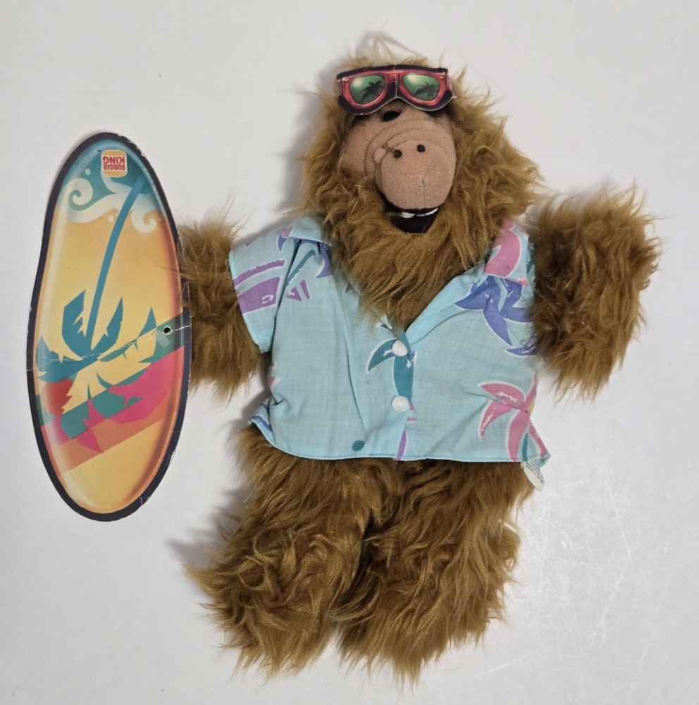 Vintage Alf Hand Puppet 11.5 Inch Shaggy Collectible Burger King Promo Toy
