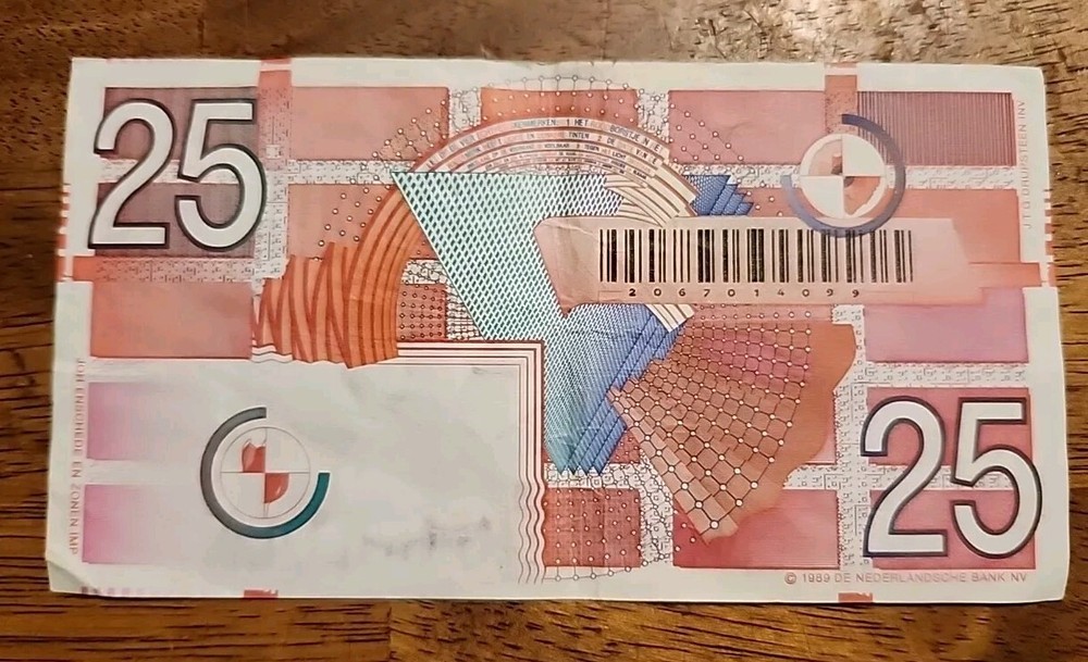 Netherlands PK #100 1999 25 Gulden Circulated Banknote