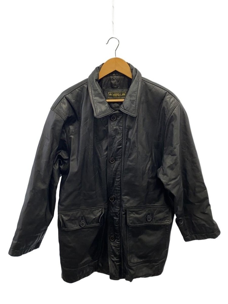 Leather Jacket Blouson/M/Cowhide/Blk/Plain/Mo42 3403