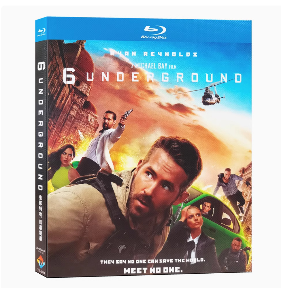 6 Underground (2019)BD Movie TV Film 1-Disc All Region New Box Set