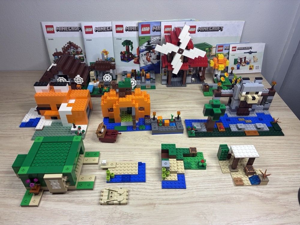 Lego Minecraft Bundle Sets 21190 21262 21248 21178 21254 21261 21177 21251