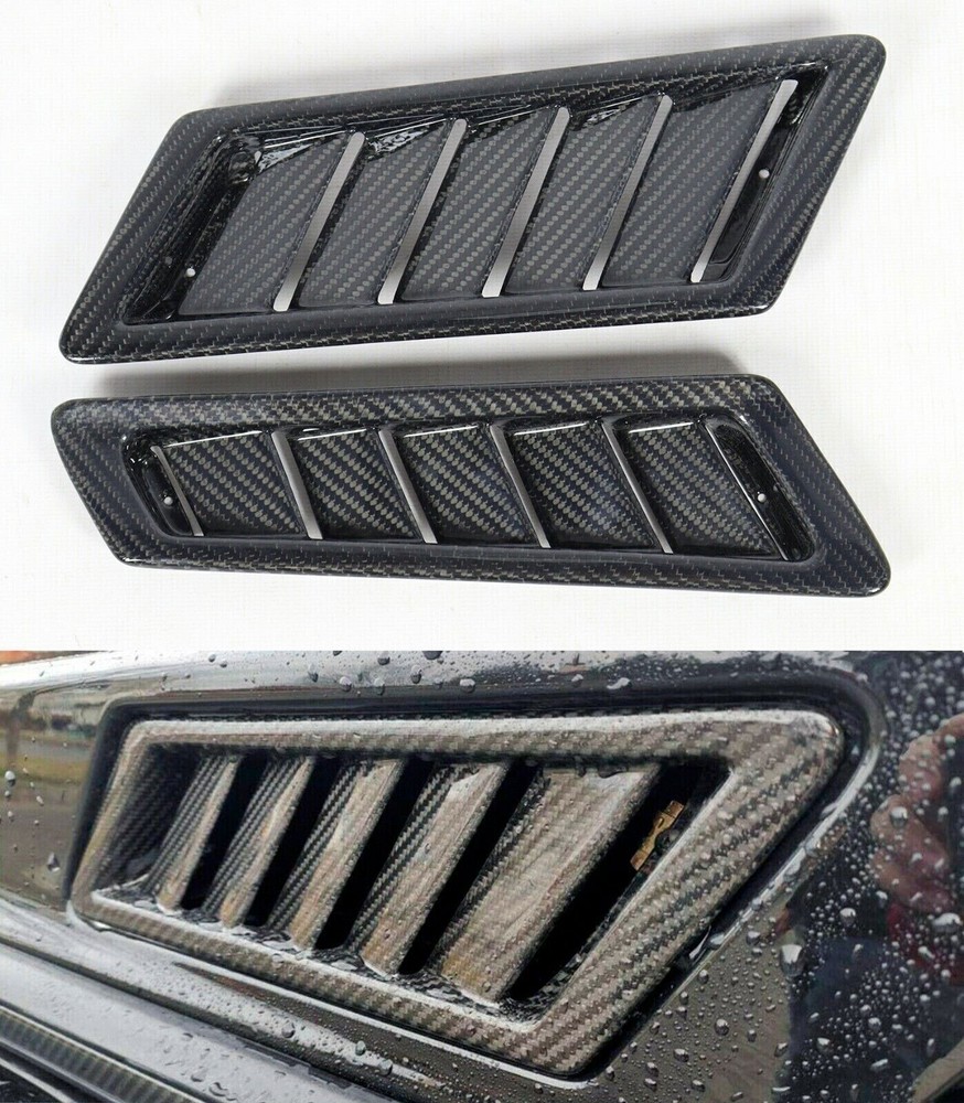 Dry Carbon Fiber Side Vent Covers Replace For Mercedes G-Class w463 G55 G63 G500