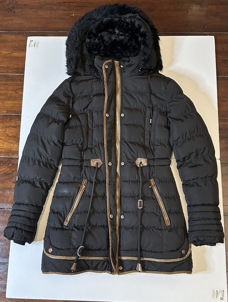 SO NICE FASHION WOMENS JACKET SMALL WINTER BLACK