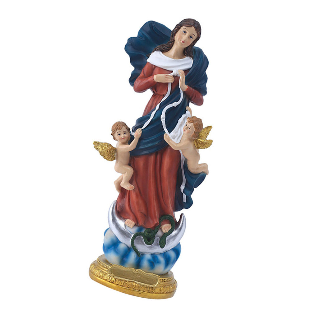 Decor Stir Statue Ornament Elegant Catholicism Decoration Child